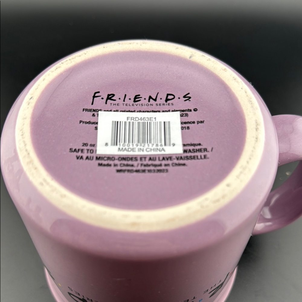 Friends Coffee Cup Mug Lavender Central Perk TV Show Series 20 Oz Ceramic - Picture 3 of 4